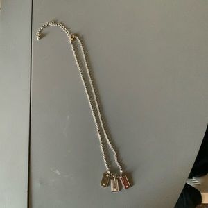 love faith courage metal necklace christian